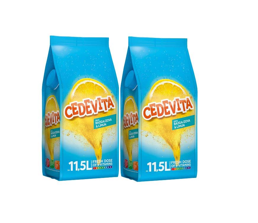 Cedevita au goût de citron sureau boisson vitaminée instantanée 2 x 900 g