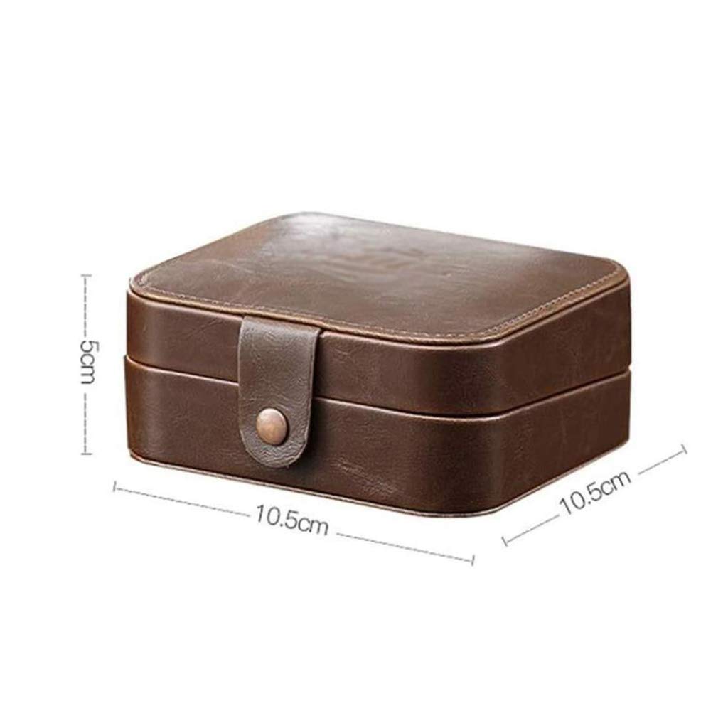 Joyero para Mujer, Organizador de Joyas de Viaje para Collar, Pendientes, Anillos, Estuche de Soporte de joyería de PU