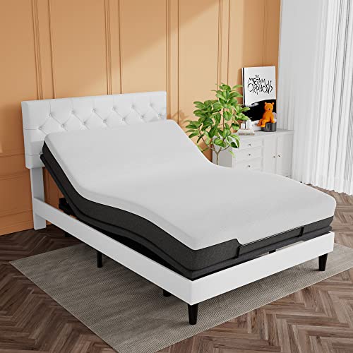 Sha Cerlin Electric Adjustable Bed Base, Ergonomic Basic Queen Size Bed Frame With Upgraded Motors And Wireless Remote Control, Independent Head And Foot Incline, Assembly Required #TOP3