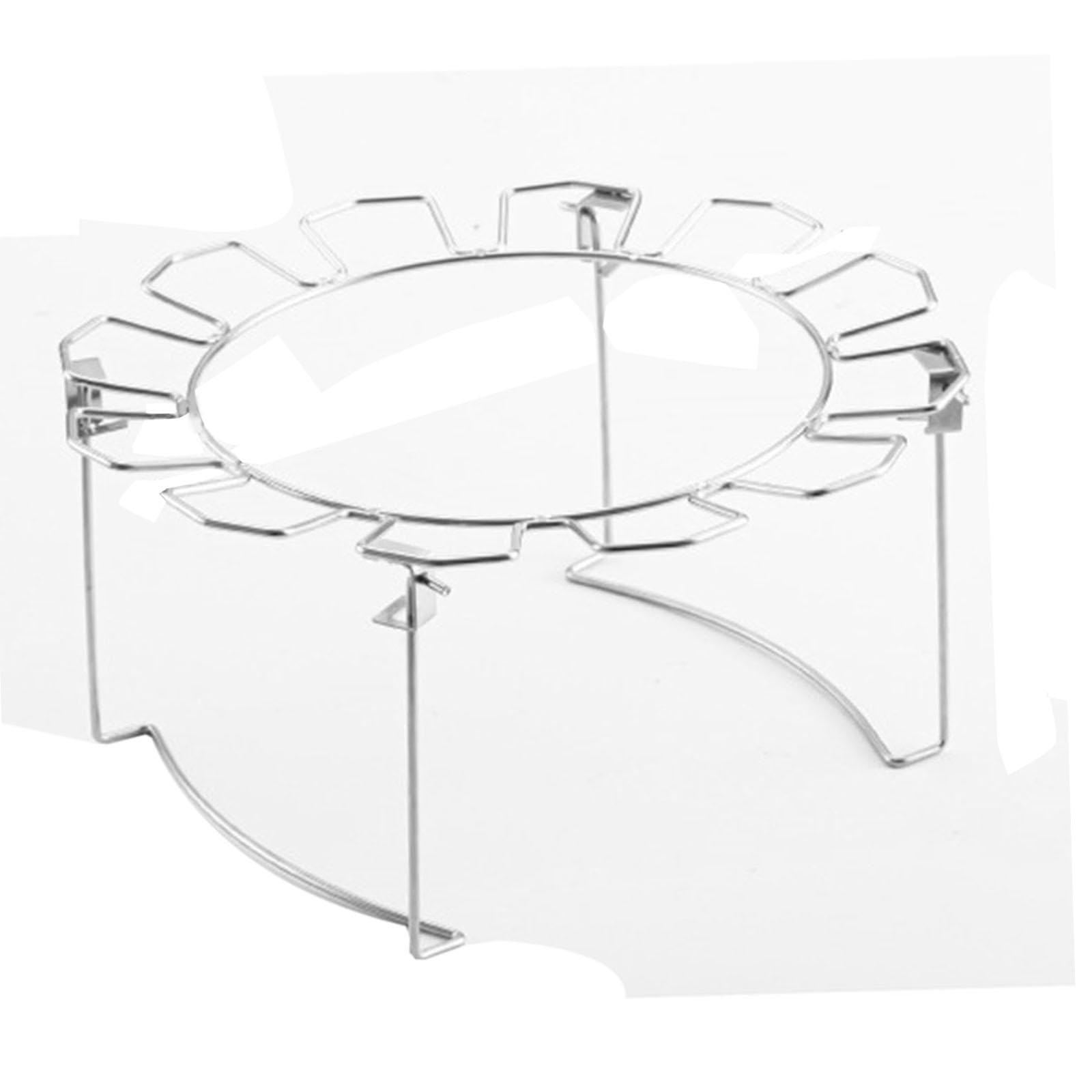 RCGOFOLLOW Stainless Steel Chicken Drumstick Rack Compact Lightweight Storing Grilling Accessories Chicken Drumstick Rack Round Oil Drip Pan Leg Grill Grilling Tools Barbecue