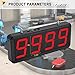 JIAWANSHUN Led Digital Counter Display Count Up to 9999 4in Large Digital Counter with Infrared Sensor Automatic Counting for Conveyor Belts 100-240V