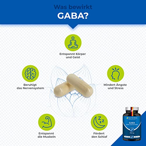 GABA Kapseln Plastimea GABA Pur 750mg – Vegan und ohne Zusätze