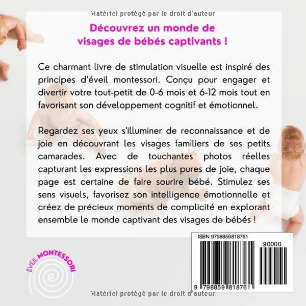 Image secondaire de Livre Montessori pour Bébé : Visages et Émotions à Découvrir
