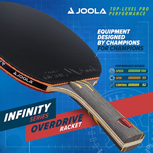 JOOLA Infinity Overdrive – Raquete de tênis de mesa de competição para treinamento avançado – Extrem