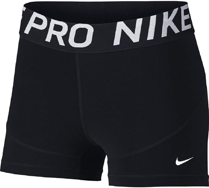 Nike Pro 3 - Pantaloncini da allenamento da donna nero/bianco S : Amazon.it:  Abbigliamento