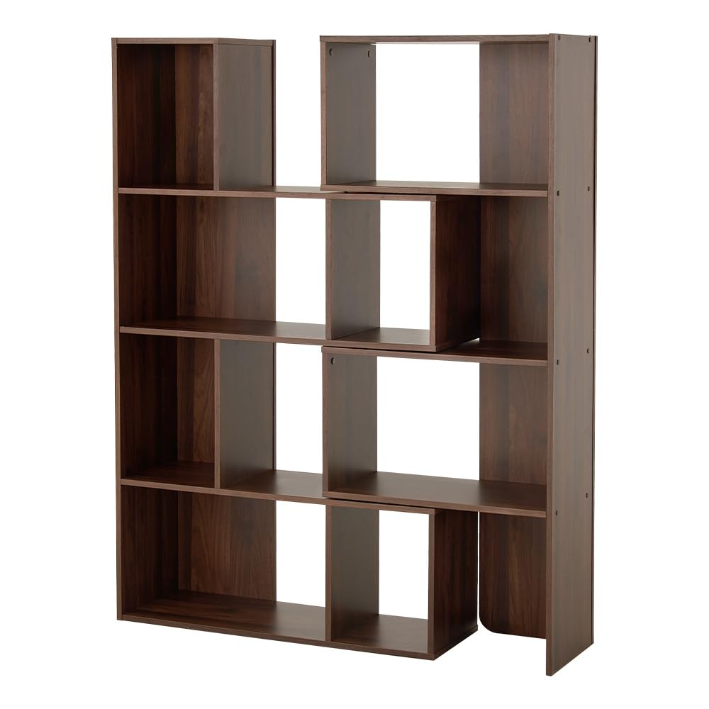 Amazon｜伸縮できるスライド式オープンラック 4段 幅92～121cm L字型に