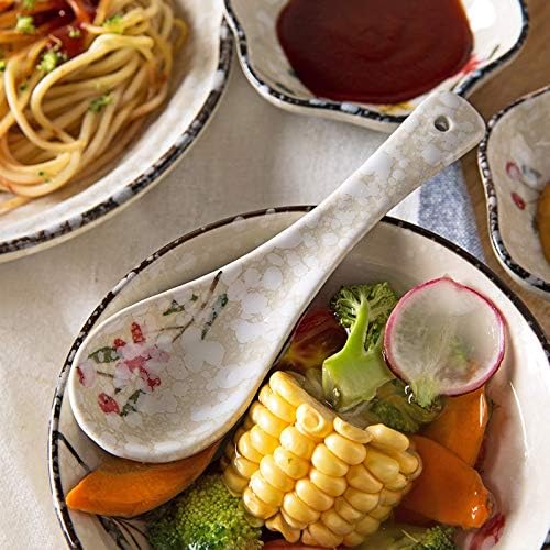 MaGiLL Spoons 1pc Ceramic Spoon Rice Spoon Kitchen Tableware Stir Spoon Soup Spoon