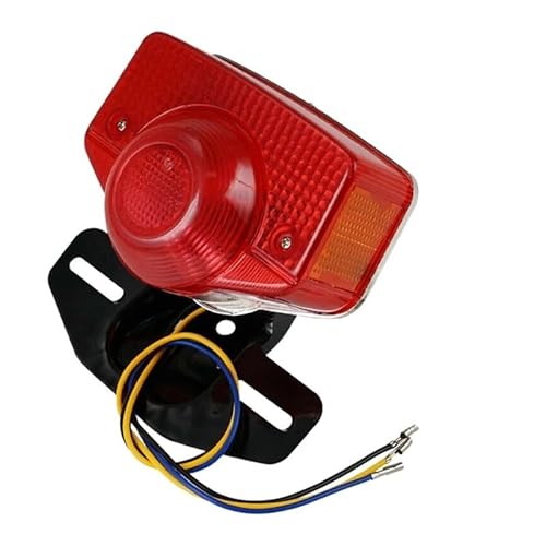 DUANSIYU Luz Freno Moto Conjunto de luz Trasera de luz Trasera de Freno de Motocicleta Portamatriculas Moto