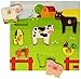 Goula - Puzzle con sonidos de diseño animales granja, 7 piezas (Diset 53081) , color/modelo surtido