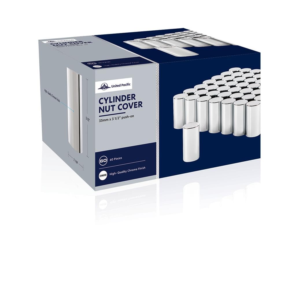 (60, Cbox) 33MM x 3 1/2" Cylinder NUT Cover - Push-on, Interior/Exterior Upgrade