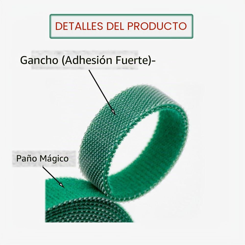 1 Rollo de Cinta para Amarrar Plantas - Agarres Fuertes Reutilizables y Ajustables - Ayuda para Escalar Plantas Resistentes a la Intemperie - 10 mm x 10 m (Verde)