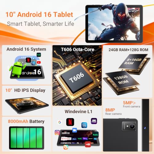 Image of 2026 Tablet 10 Inch Tablets PC with Octa-Core Android 16 Tablet with Case