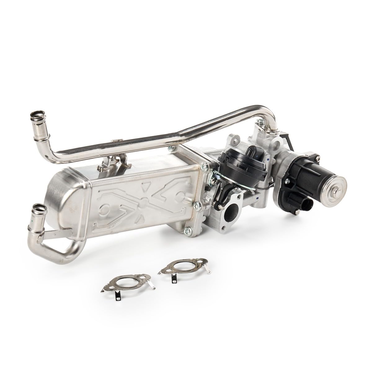 RIDEX 4198E0003 Modulo EGR elettrico con guarnizione con radiatore EGR con valvola EGR(ricircolo gas scarico) Compatibilità con VW Polo Hatchback 6R1, 6C1
