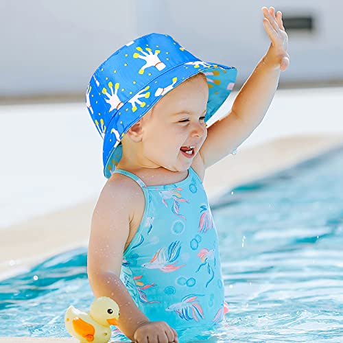 Tangcison Kids Sun Hat, Reversible Upf 50 Sun Protection Toddler Bucket Hat Summer Beach Hat For Boys Girls Red #TOP4