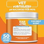 Dog Ear Cleaner Wipes – Finger Wipes for Dogs – Cleaning, Soothing, and Deodorizing Itchy Ears – Pet Ear Relief Solution - Image 4