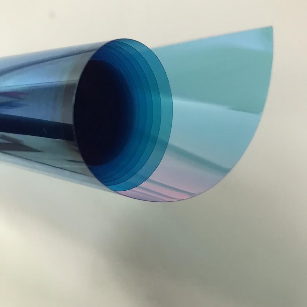 Laminas Para Tintar Lunas Coche 75x300cm Camaleón azul 55% CAR Ventana trasera Tinta Pegatina solar Palabra de parabrisas Protección de explosión de explosiones de explosiones LáMina Tintado De Lunas