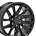 OE Wheels CA90 20 Inch Rims Fit Escalade Style 6x139.7 20x9 Gloss Black - Hollander 4875 (Set of 4)