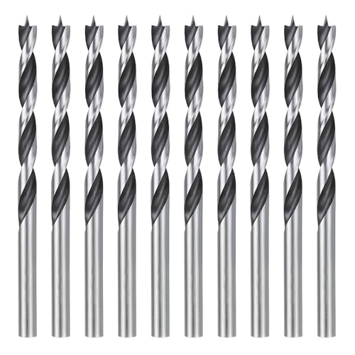 Holzbohrer Set 4mm – 10 Stück Präzisions-Holzspiralbohrer mit Zentrierspitze, Schlangenbohrer aus Kohlenstoffstahl, Lange Holzbohrer für Holz, Spanplatten & Mehr – Profi-Holzbearbeitungsbohrer Holzbohrer Set 4mm – 10 Stück Präzisions-Holzspiralbohrer mit Zentrierspitze, Schlangenbohrer aus Kohlenstoffstahl, Lange Holzbohrer für Holz, Spanplatten & Mehr – Profi-Holzbearbeitungsbohrer