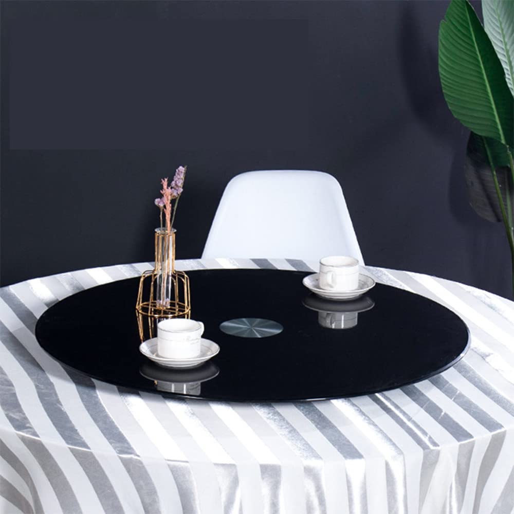 Plateau tournant de cuisine anti-basculement en verre 10 mm pour grands plats