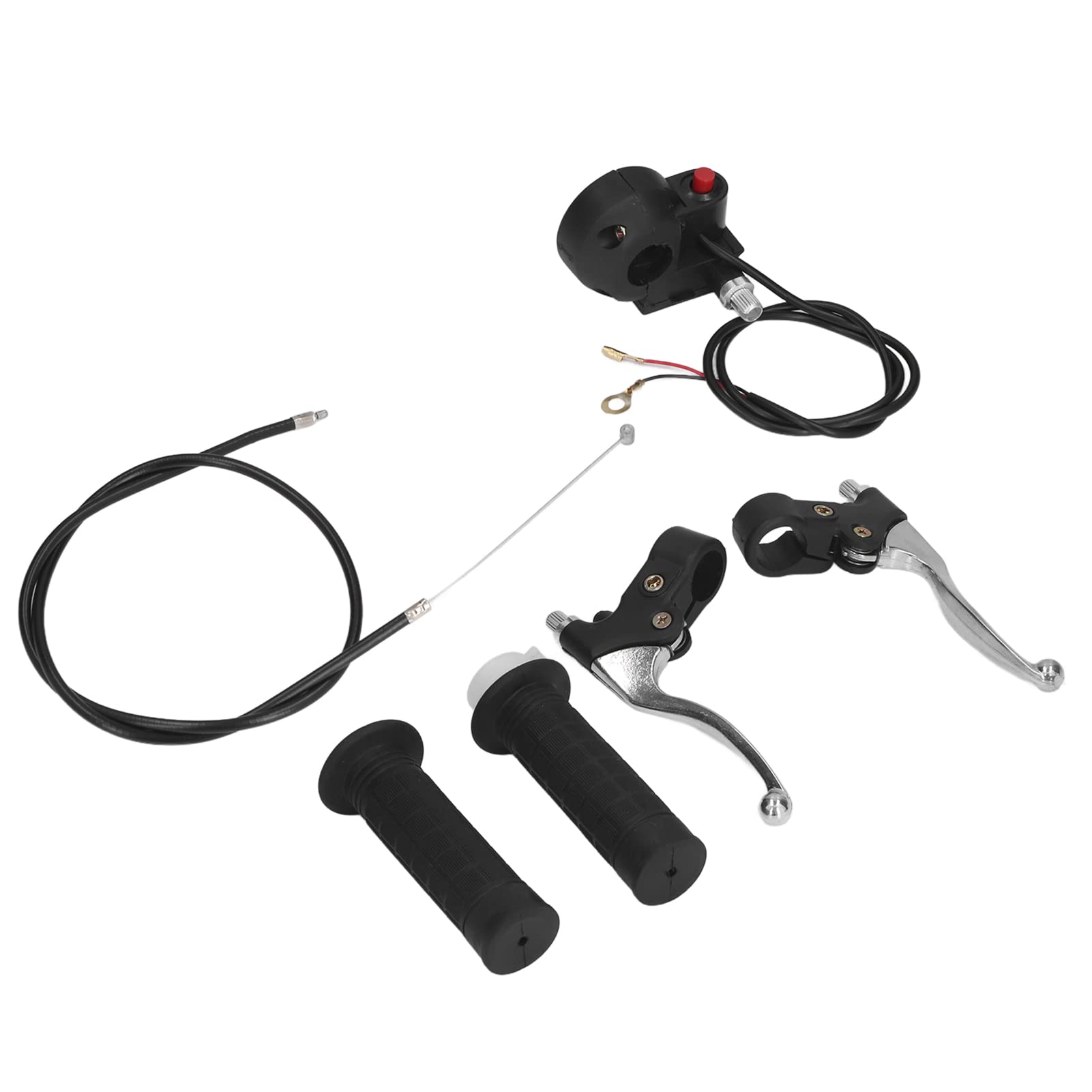 Handgrepen, Motorfiets Kill Switch Handgrepen Kill Aan/uit Schakelaar Gaspedaal Remhendels Kit voor Pocket Bike Mini Motorfiets