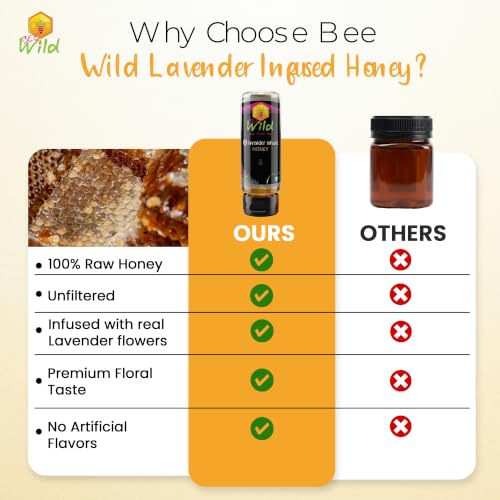 Miel pura infusionada con lavanda Bee Wild 12 oz miniatura 6