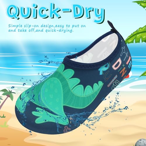 Image of VIFUUR Kids Water Shoes Girls Boys Quick Dry Aqua Socks for Beach Swim Outdoor Sports