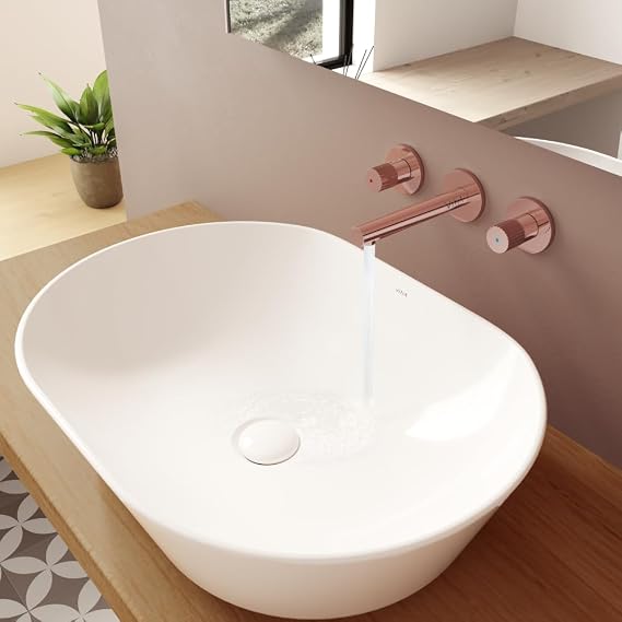 VitrA Geo 7427B003-0016 Oval Dish Sink, 55 cm, White