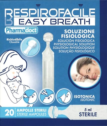 Solución salina 0,9% cloruro de sodio estéril 5 ml Paquete de 20 ampollas -