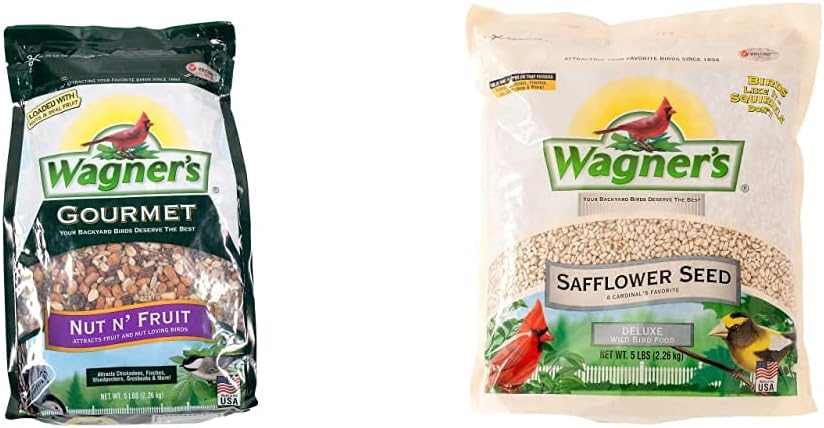 Wagner's Wild Bird Food Bundle (5 Pounds) | Safflower Seed (5 Pounds)