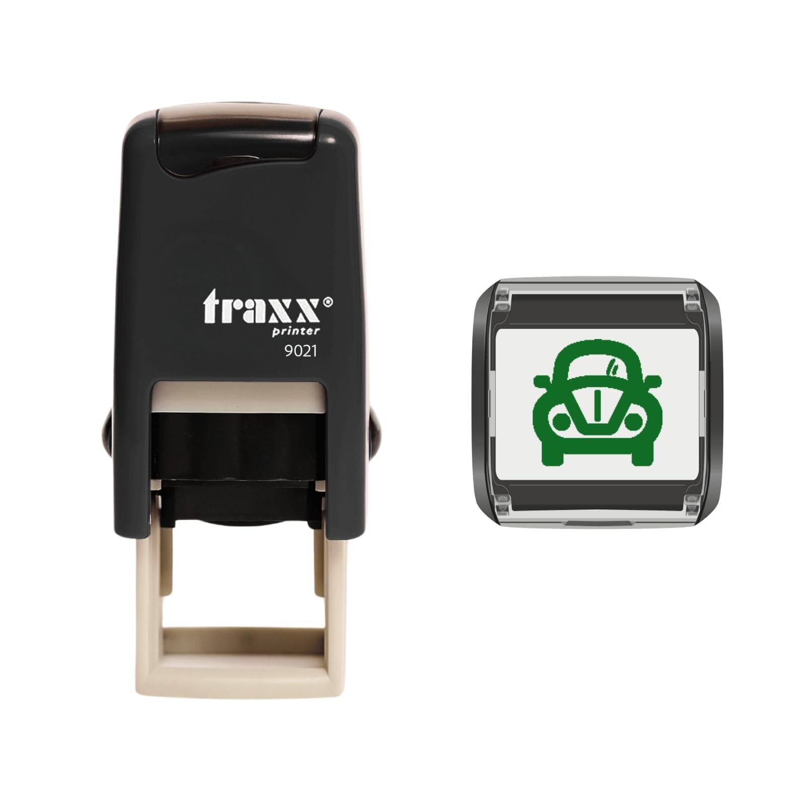 Traxx 9021 Loyalty Card Self Inking Rubber Stamp Carwash Garage Mechanics Motoring A Green Car Design