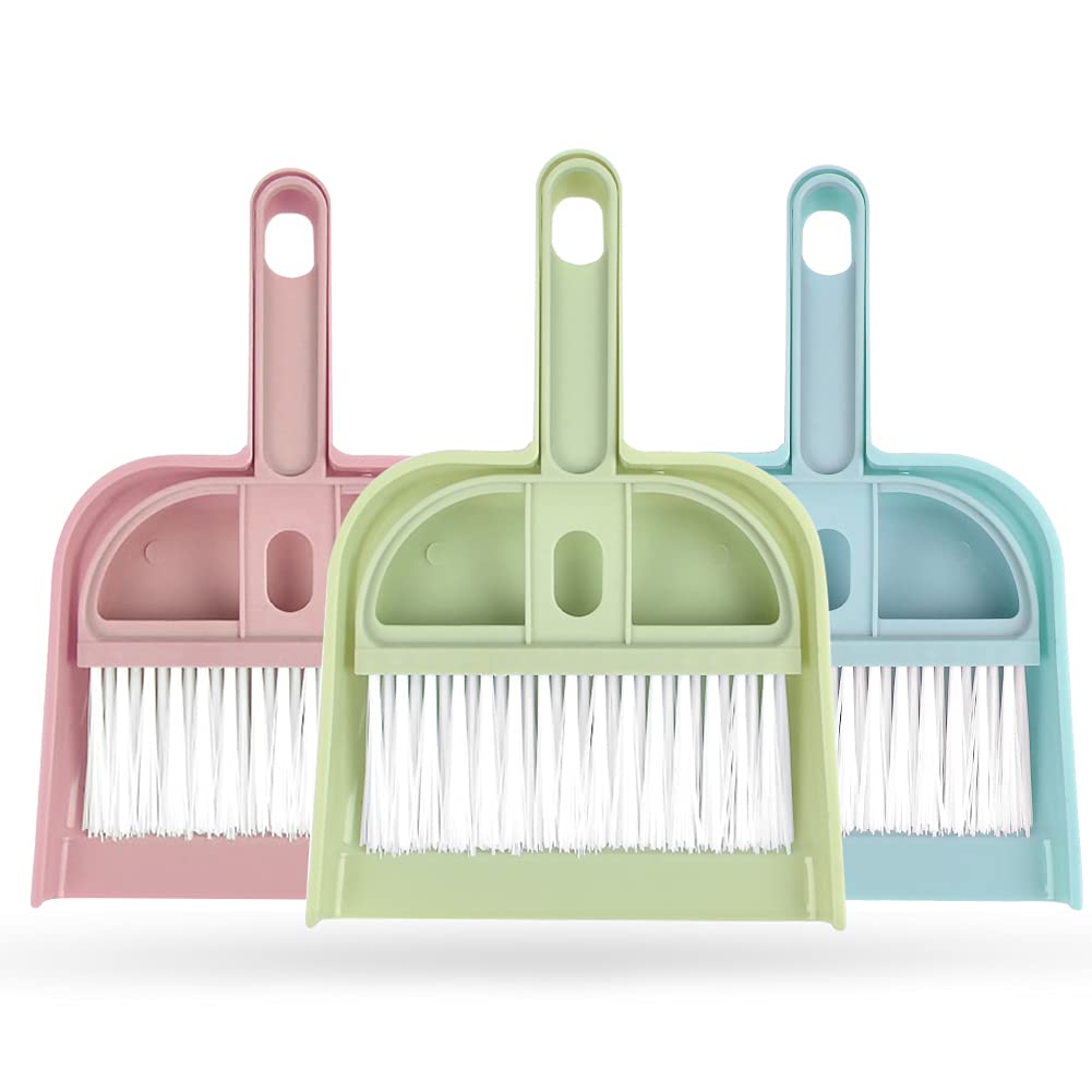 WDDBHSKN Small Broom and Dustpan Set Mini Dustpan & Brush Set,Hand Broom and Dustpan Set for Cleaning Tool for Desk, Car & Animal Waste etc (polypropylene, Light Pink- Light Blue- Light Green, carpet) (B09BJF7YM7) Amazon Price History, Amazon Price Tracker