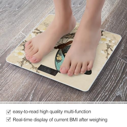 Báscula digital de baño Butterfly con sensor y pantalla LED miniatura 5