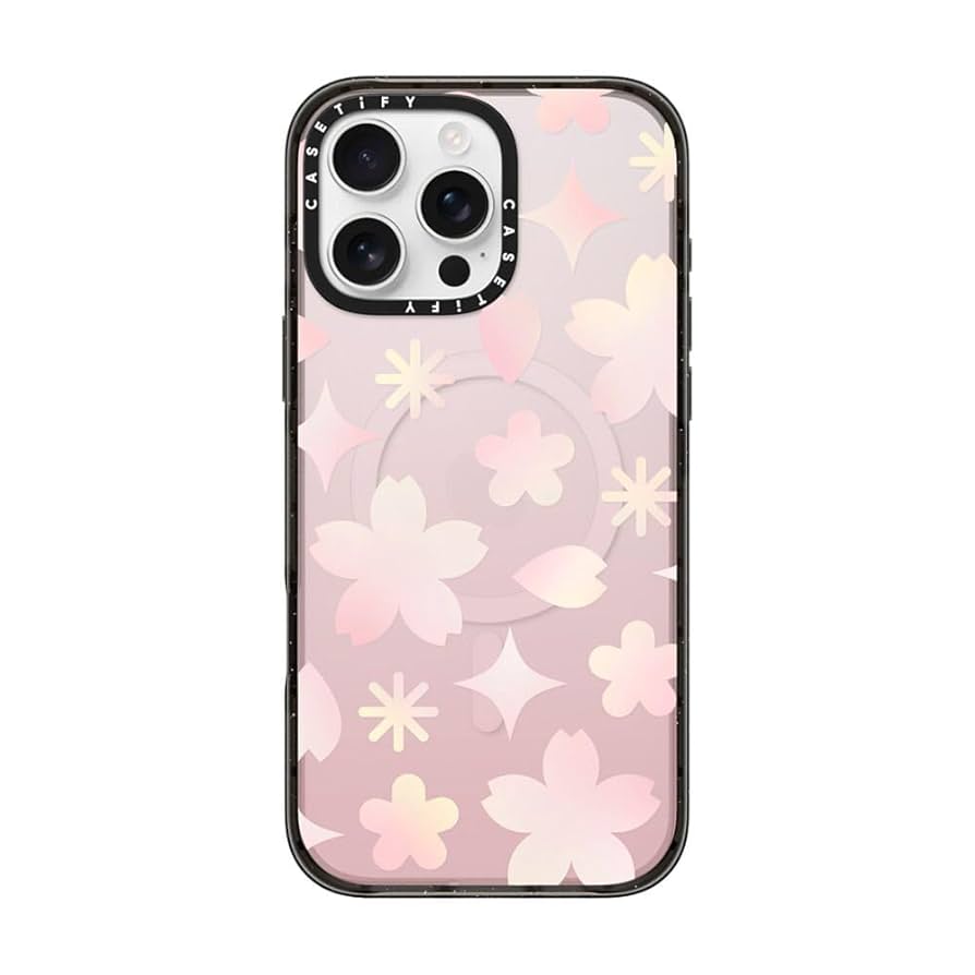 iPhoneアクセサリー CASETiFY iPhone 16 Sheer Sakura Pattern Amazon.co.jp: CASETiFY Impact MagSafe Compatible iPhone 16