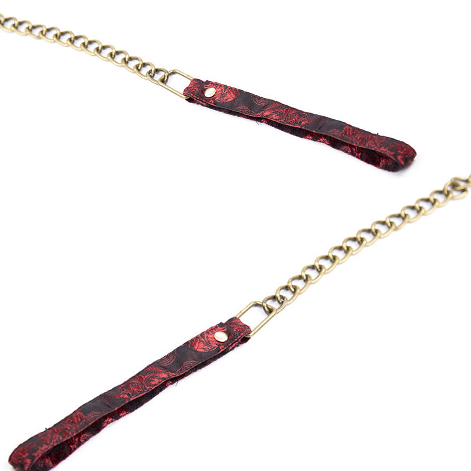 Black Jacquard Fabric Neck Sleeve BDSM Fetish Play Set for Couples Sex Toys Leather Choker With Chain Necklace For Women Men