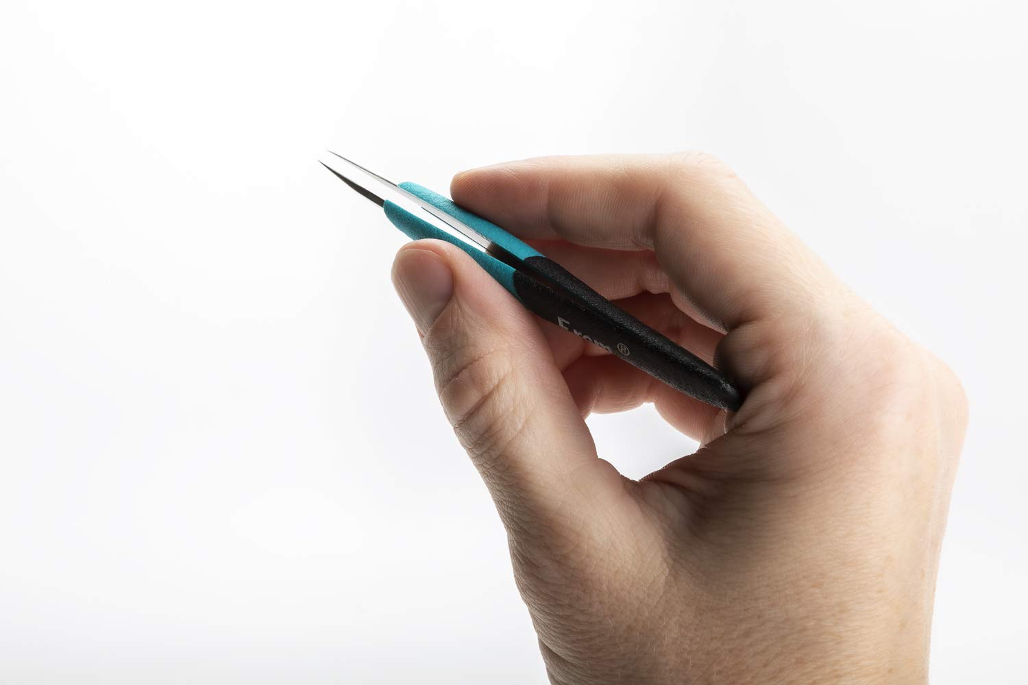 Weller Erem E3CSA Pinzas Ergonómicas de Precisión con Puntas Largas, Rectas Y Puntiagudas