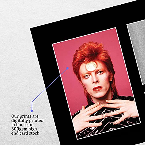 HWC Trading David Bowie Gift Handtekeningen A4 Printed Ziggy Stardust Glam Rock Gifts Muziek Weergave Print Picture… - Afbeelding 5