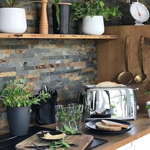 Smeg 50's Retro 4 - slice toaster (Stainless Steel) Smeg 50s Retro 4 slice toaster Stainless Steel