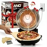 PIEZANO Crispy Crust Pizza Oven by Granitestone – 12 Inch Electric Pizza Oven Indoor Countertop Maker with Ceramic Stone Heats up to 800˚F for Stone Baked Pizzeria Style at Home As Seen on TV Products