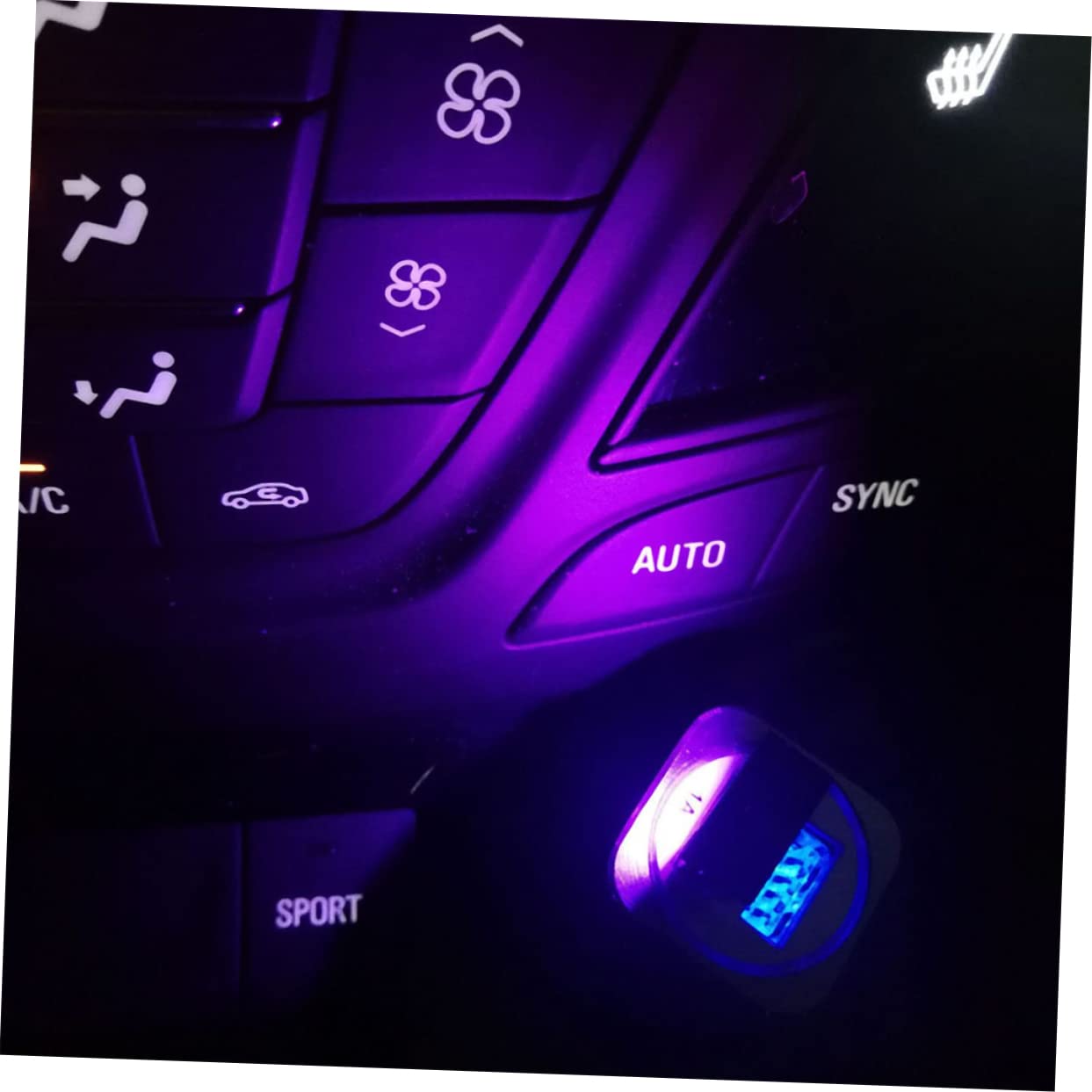 ULTECHNOVO 8piezas Luz USB Regulable De Iluminación RGB Ajustable para Coche y Interior Lámpara Portátil Sensor De Luz para Móvil y Ordenador