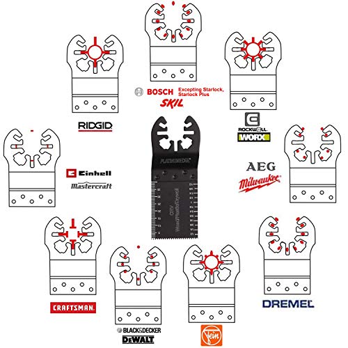 PLATINUMEDGE Oscillating Tool Saw Blades Multitool Saw Blades Accessories Kit 50pcs Fits with Dremel, Fein,Bosch, Skill, Makita,Ridged, Milwaukee,DeWalt, Mastercraft and Most Other Brands… - Thumbnail 2