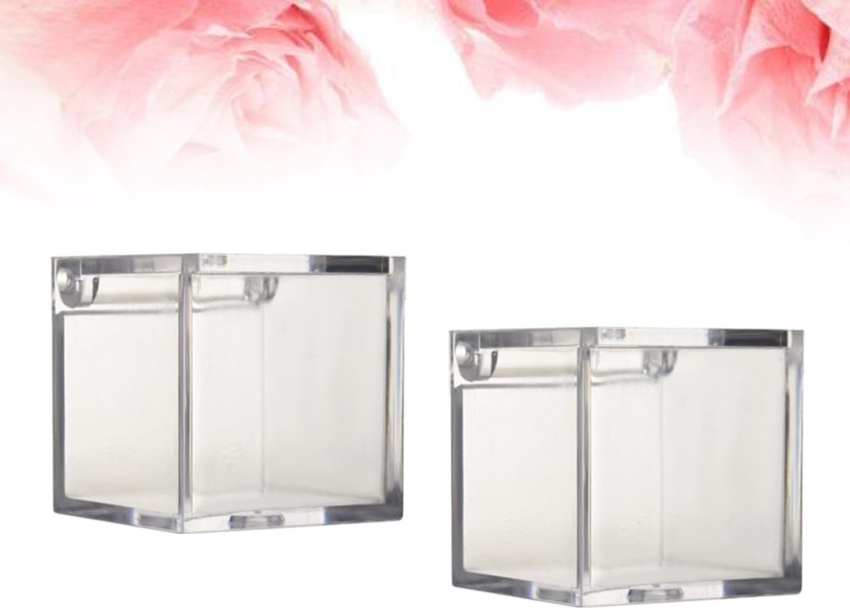 BESTYASH 2pc Plastic Candy Box with Lid, 6cm Creative Gift Box image 5