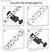 Bling Rhinestones Band Compatible for Samsung Galaxy Watch 46mm Women, 22mm Metal Band Replacement Band Strap Watch Bracelet for Galaxy Watch/Gear S3 Cassic/S3 Frontier Accessory (Black)