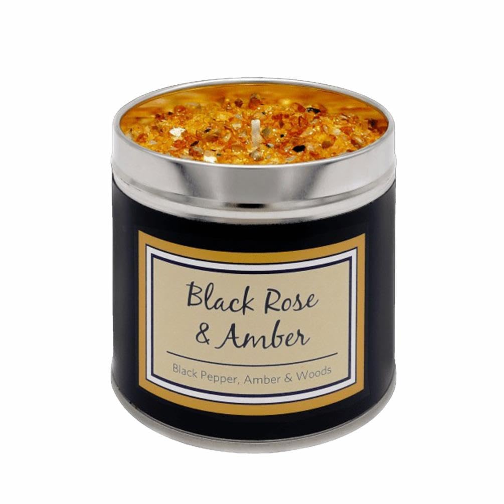 Best Kept Secrets Black/Amber Seriously Scented Candle Tin - Rose And