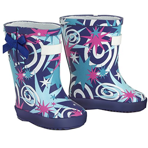 Sophia's Blue Star Print Doll Rain Boots fits 15 Inch Baby Doll or 18 Inch Girl Doll