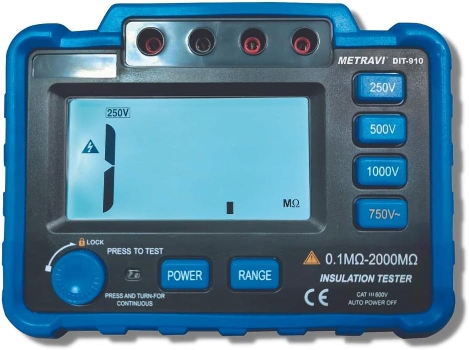 DIT-910 Digital Insulation Tester 1000V with in-built DC voltage converter