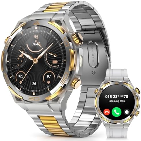 IOWODO Montre Connectée Homme, Style Business Luxueux avec Incrus...