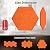 Self-adhesive Hexagon Acoustic Panels 12 Pack, TONOR 12"x 10"x 0.4" High Density Sound Proof Panels Tiles for Walls, Absorbing Noise and Eliminating Echoes Acoustic Foam for Home Studio Orange