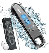 Digital Meat Thermometer Instant Read Meat Thermometer for Cooking Kitchen Food Candy with Backli...