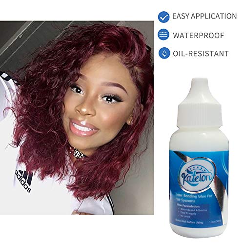 Piaou SQ-RG002 Adhesive Glue 1.3Oz For Lace Wigs And Hair Pieces Replacement Strong Hold Adhesive Lace Glue Invisible Bonding Katelon Lace Wig Glue thumb #4