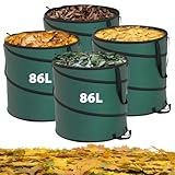 Quantité suffisante : vous recevrez quatre sacs à déchets de jardin d'une capacité de 86 litres chacun, d'un diamètre de 47 cm et d'une hauteur de 50 cm. Le nombre de sacs à feuilles est suffisant pour répondre à vos différents besoins. Assez grand pour ramasser l'herbe, les feuilles, les haies et la coupe d'arbres en même temps, ce qui résout le problème d'utiliser plusieurs sacs à déchets de jardin en même temps.